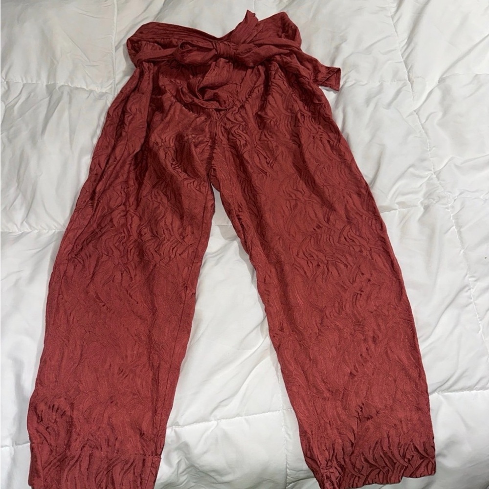 Anthropologie Rust Pantsuit